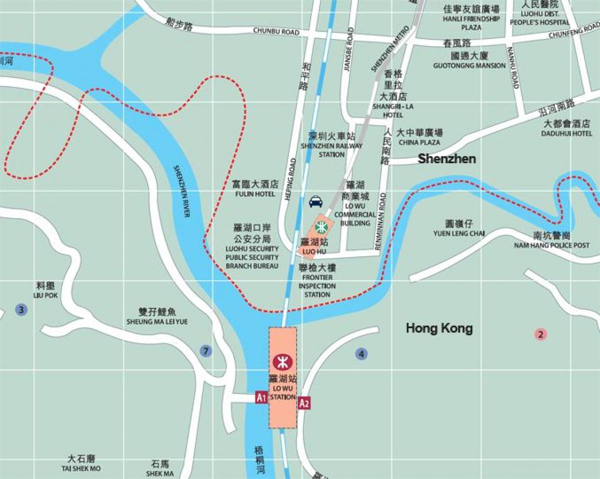 Karte von luohu commercial city