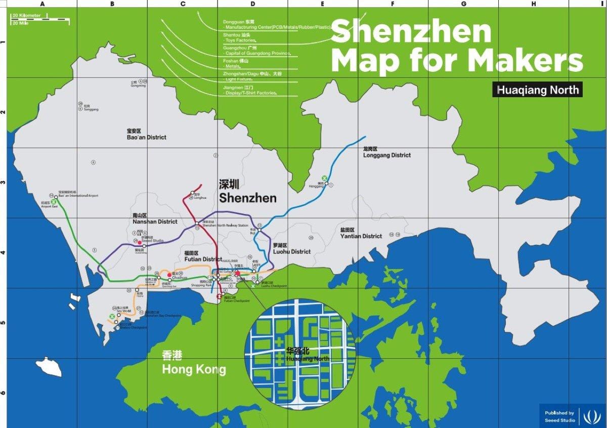 Karte von Shenzhen anzeigen für Entscheidungsträger