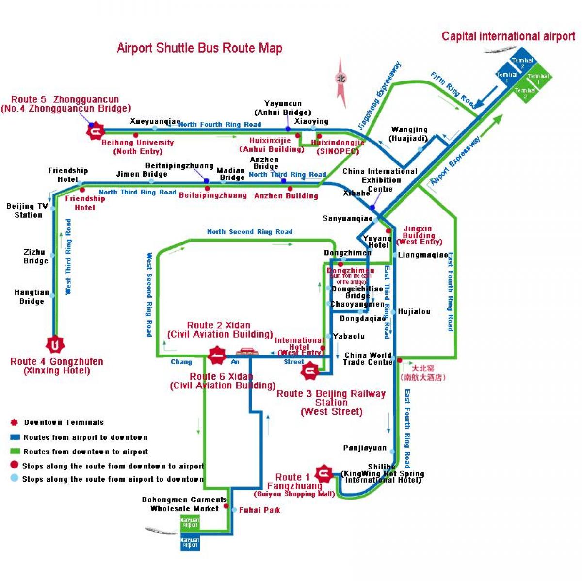 Karte von Shenzhen bus