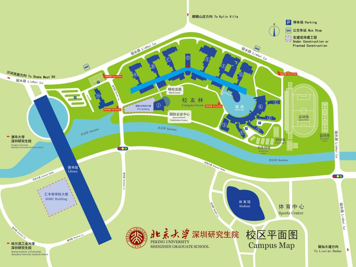 Karte von Shenzhen university