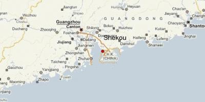Shekou, China-map