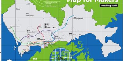 Karte von Shenzhen anzeigen für Entscheidungsträger