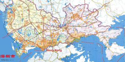 Karte von Shenzhen ems China